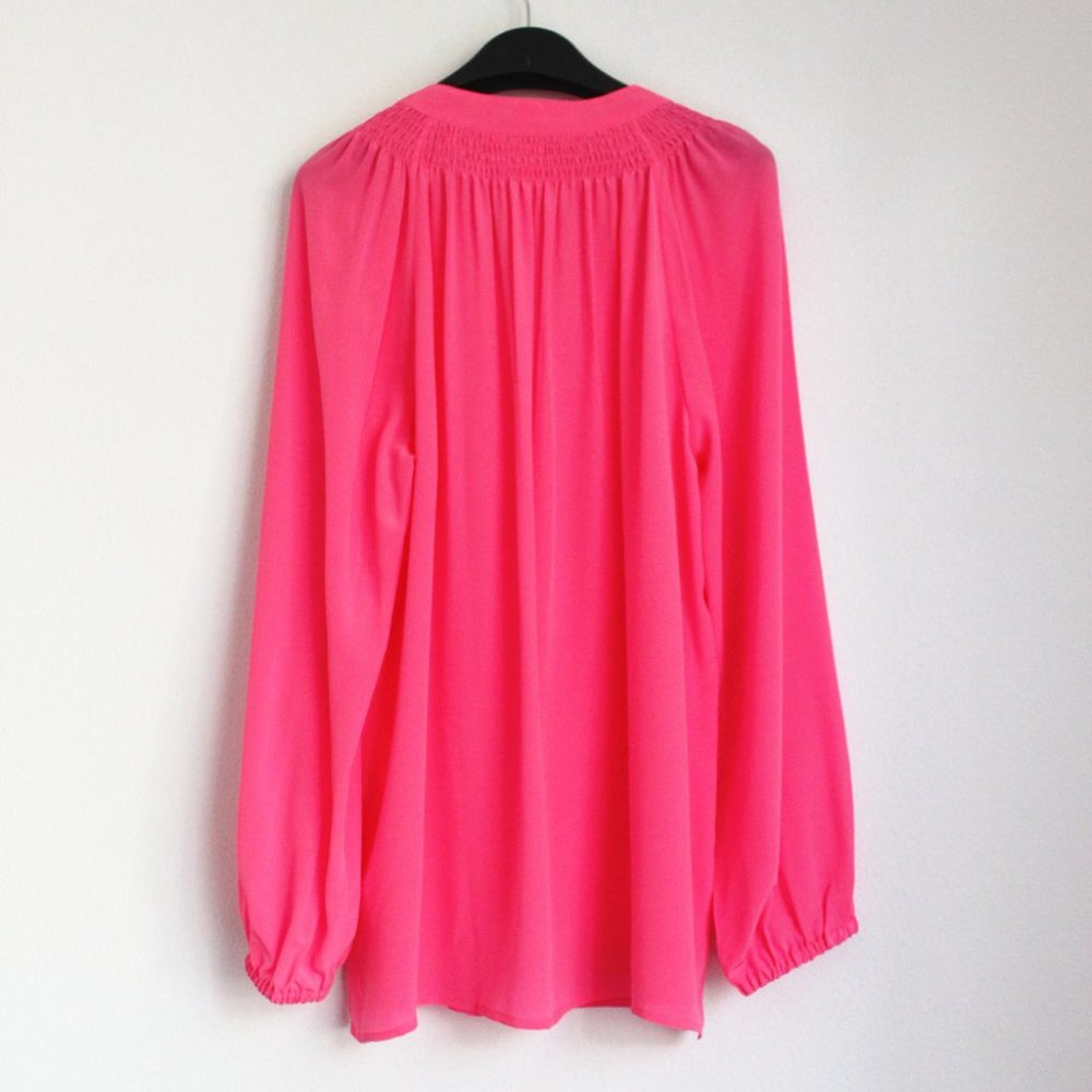 Lilly Pulitzer Elsa Silk Top, Roxie Pink, NEW, Size L, XL, XXL - Picture 7 of 9